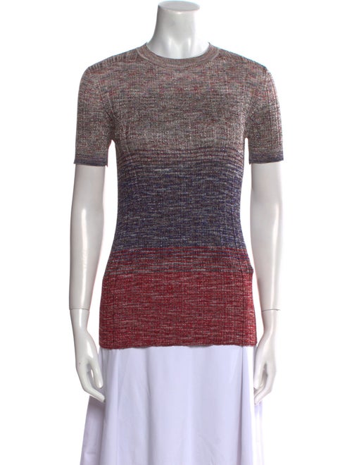 Missoni Colorblock Pattern Crew Neck T-Shirt