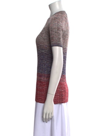Missoni Colorblock Pattern Crew Neck T-Shirt