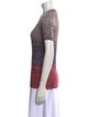 Missoni Colorblock Pattern Crew Neck T-Shirt