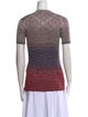 Missoni Colorblock Pattern Crew Neck T-Shirt
