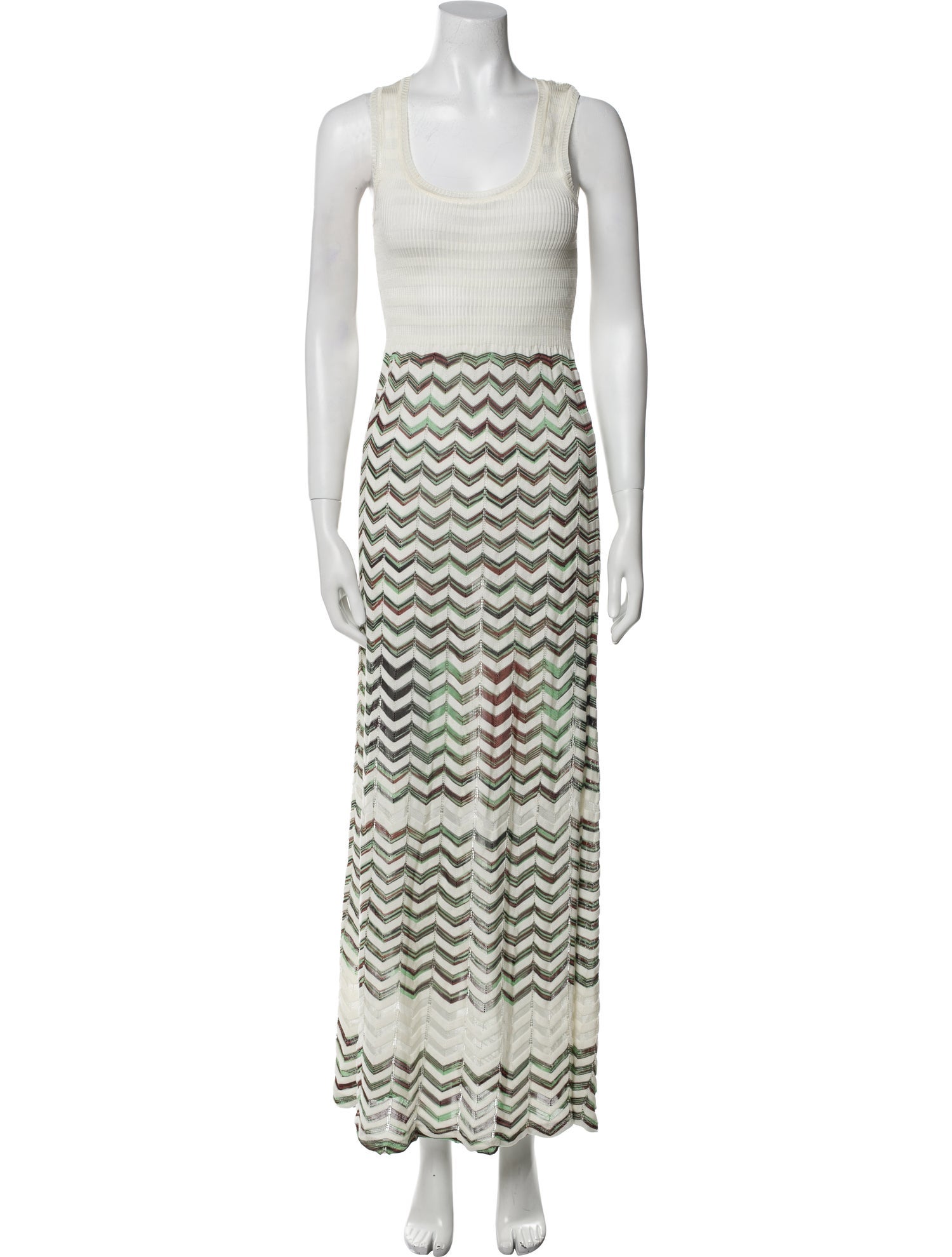 M Missoni Striped Long Dress