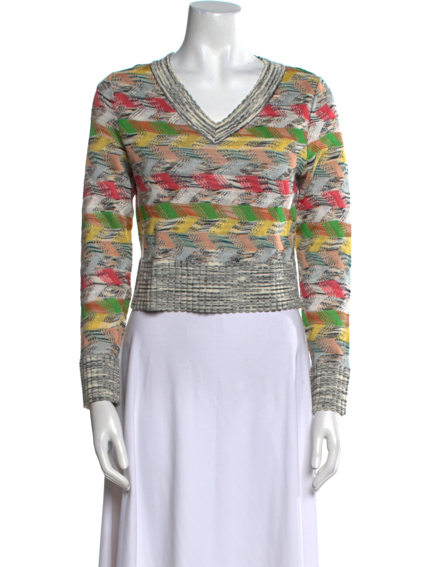 Missoni Striped V-Neck Sweater