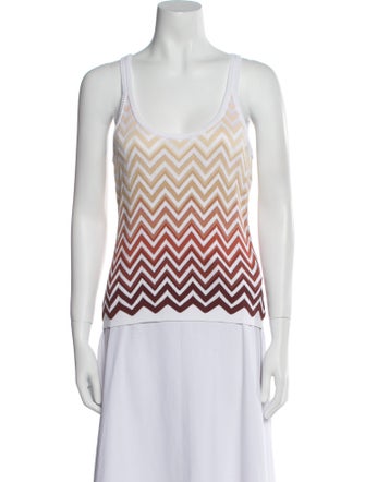 Missoni Striped Scoop Neck Top