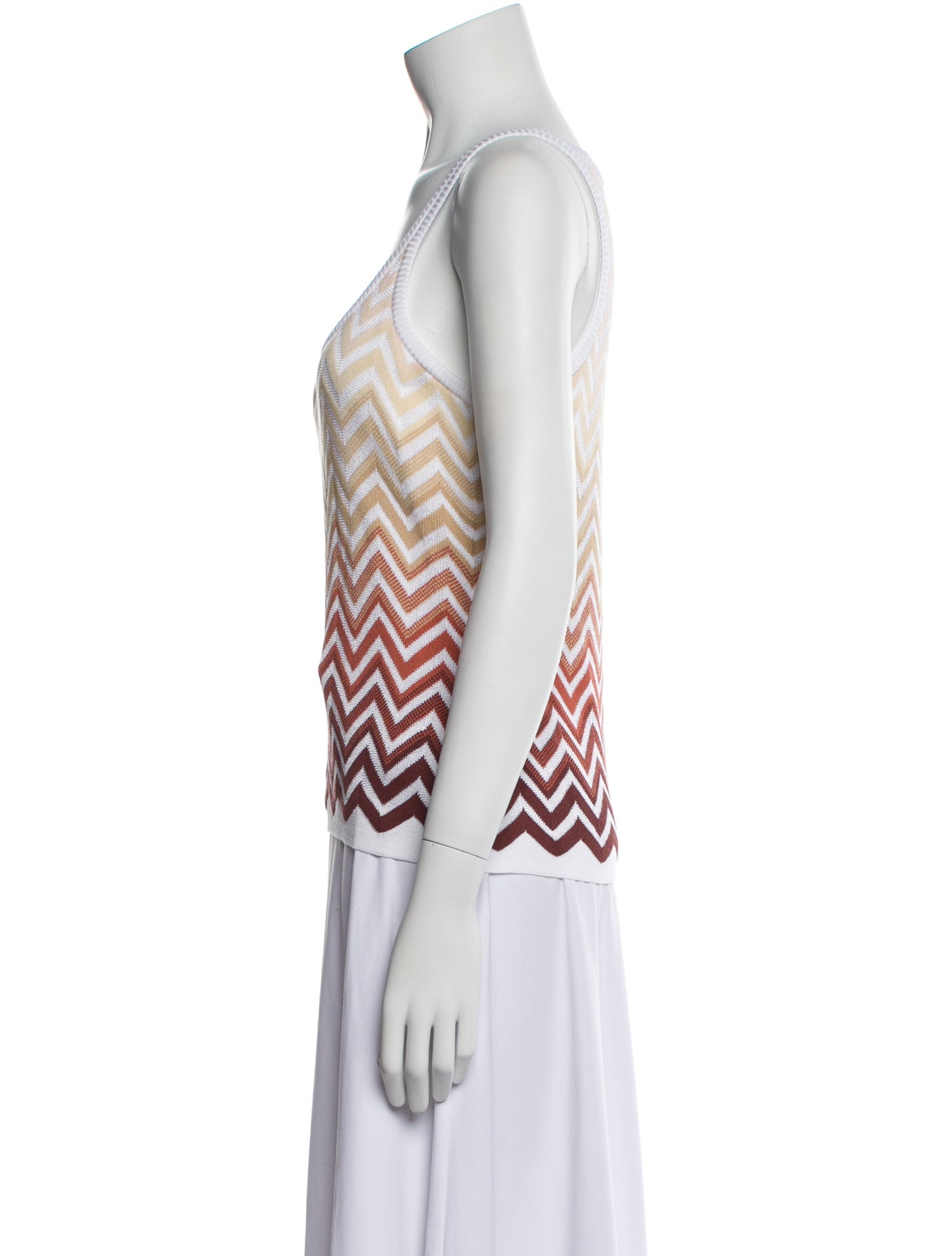 Missoni Striped Scoop Neck Top