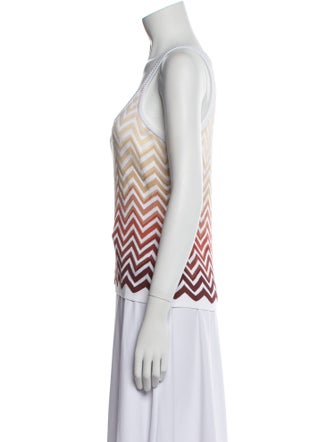 Missoni Striped Scoop Neck Top
