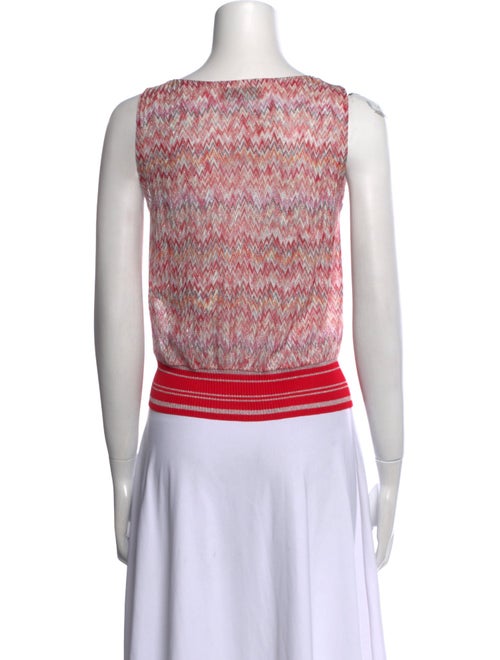 Missoni Printed Scoop Neck Crop Top