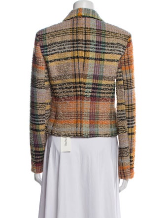 Missoni Wool Plaid Print Blazer