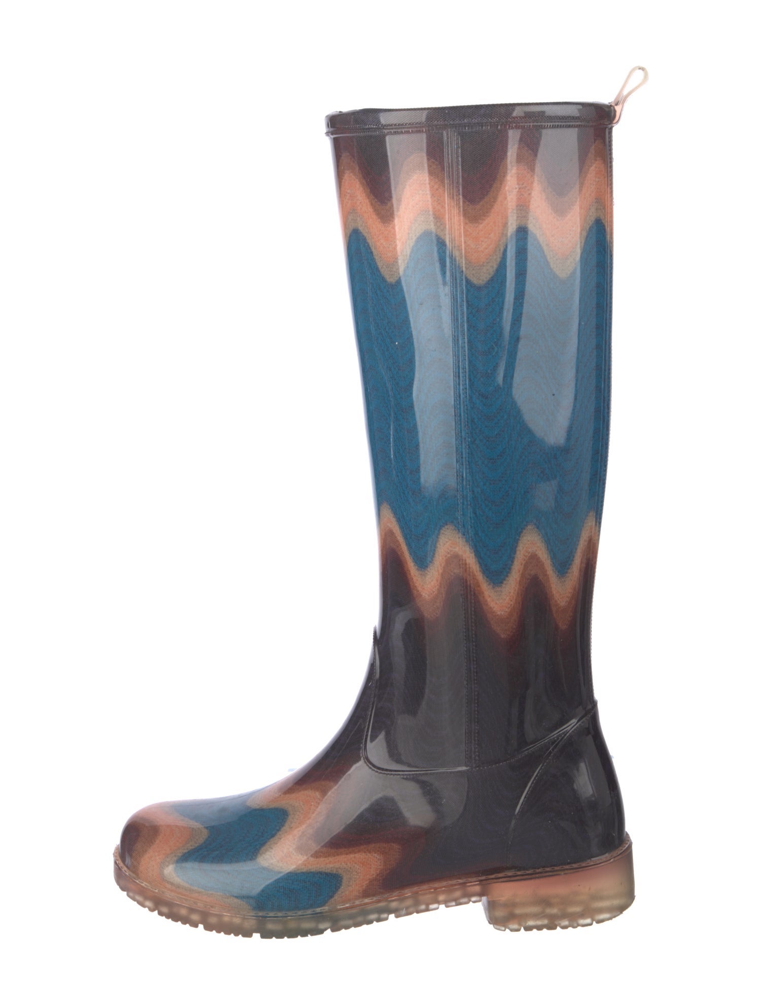 Missoni Rubber Colorblock Pattern Rain Boots
