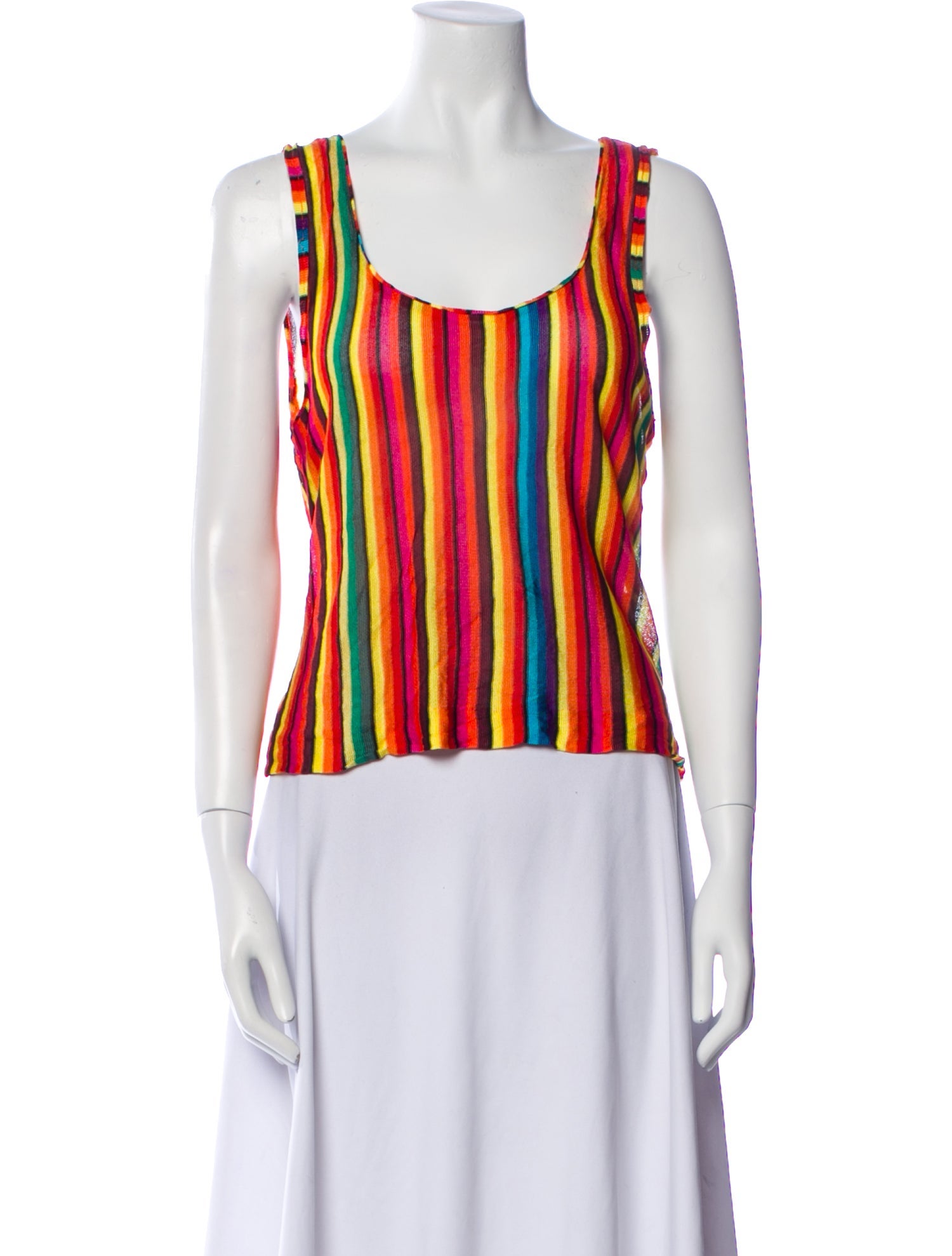 Missoni Striped Scoop Neck Top