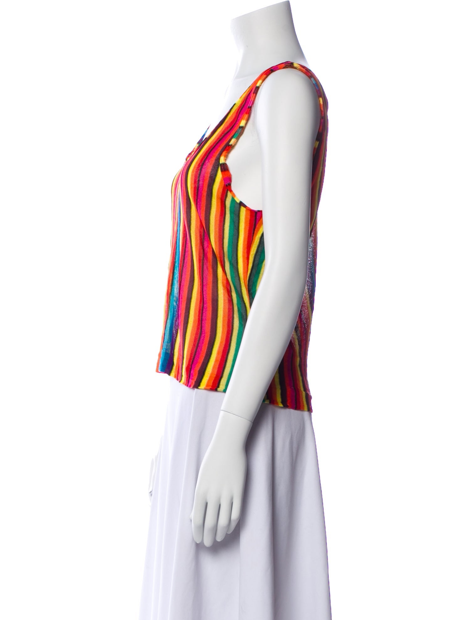 Missoni Striped Scoop Neck Top