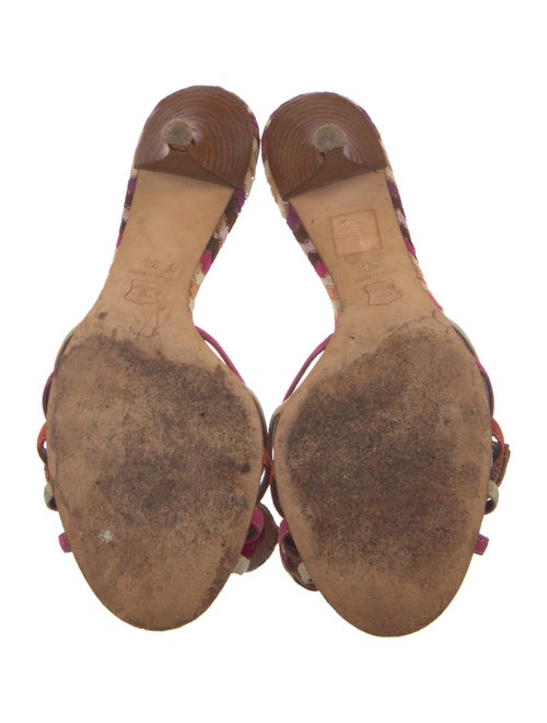 Missoni Printed Bow Accents Slides