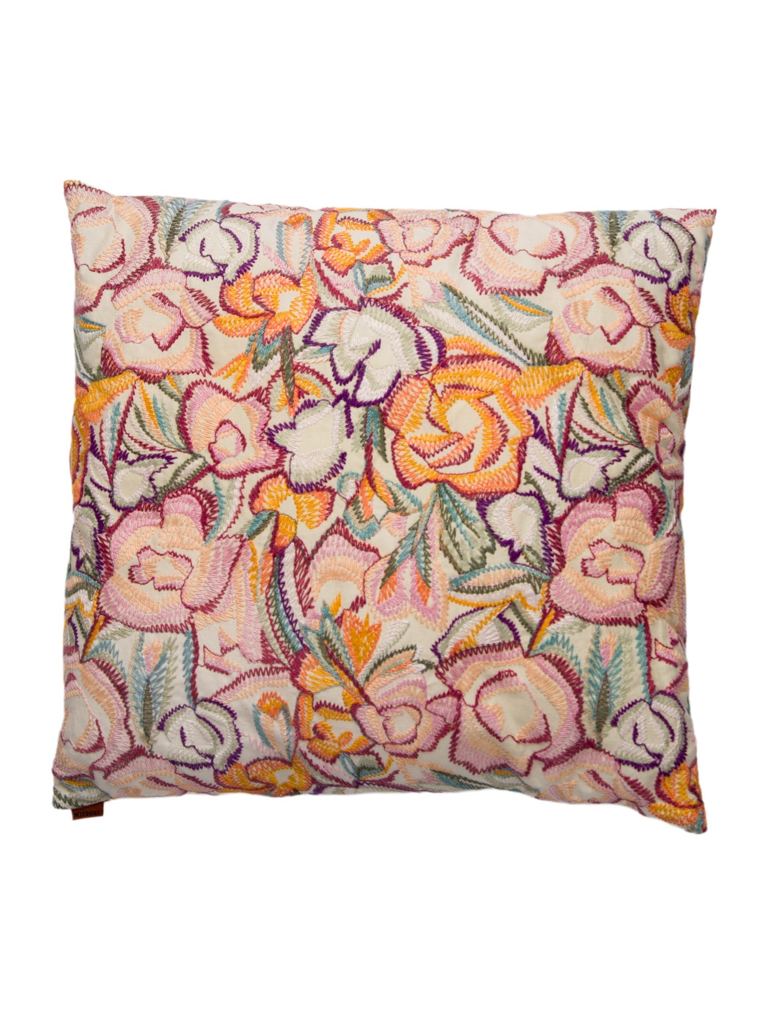 Missoni Embroidered Throw PIllow