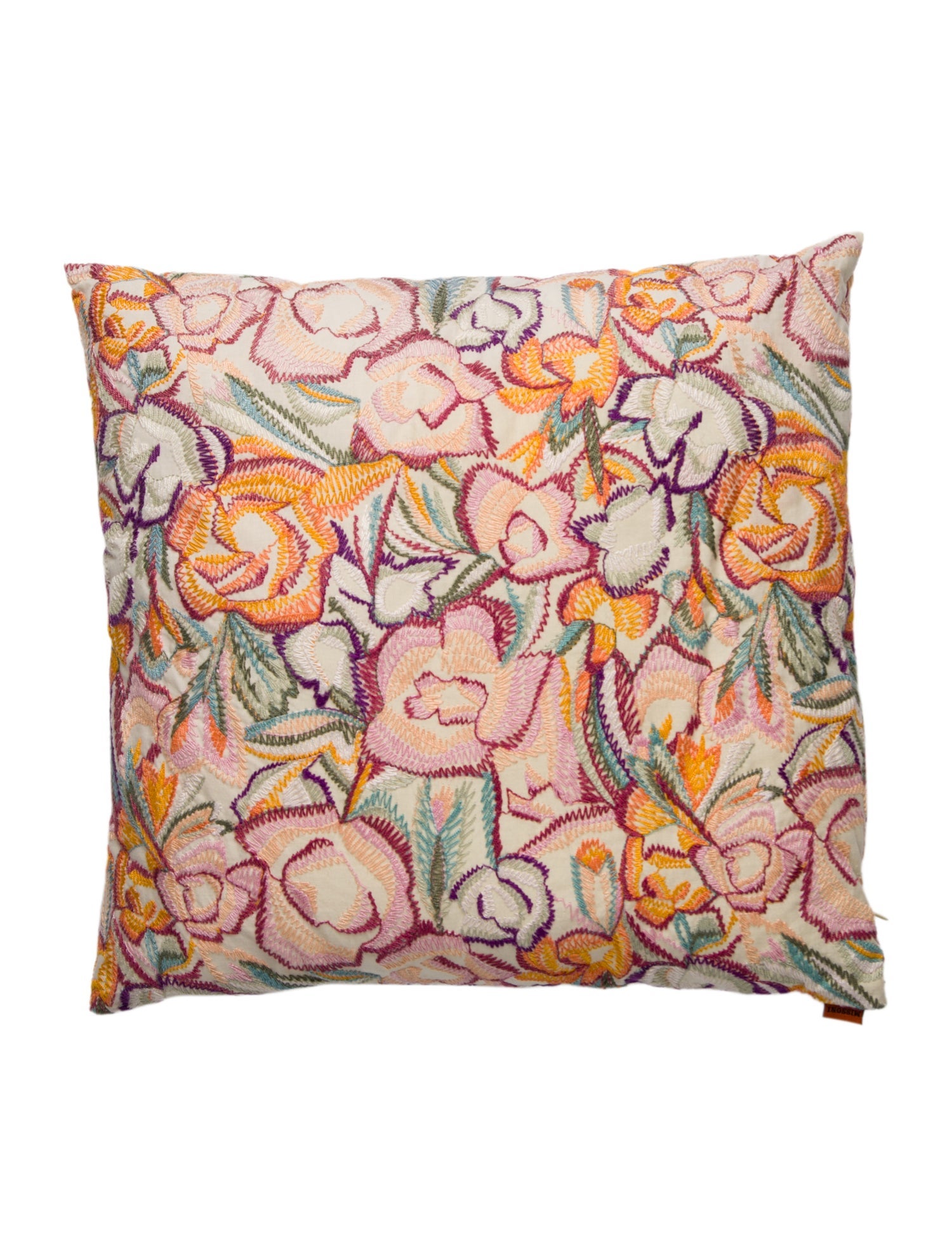 Missoni Embroidered Throw PIllow