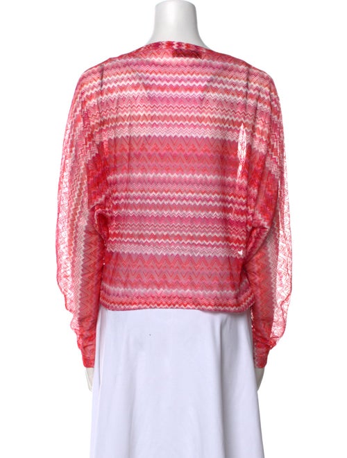 Missoni Striped Bateau Neckline Blouse