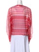 Missoni Striped Bateau Neckline Blouse