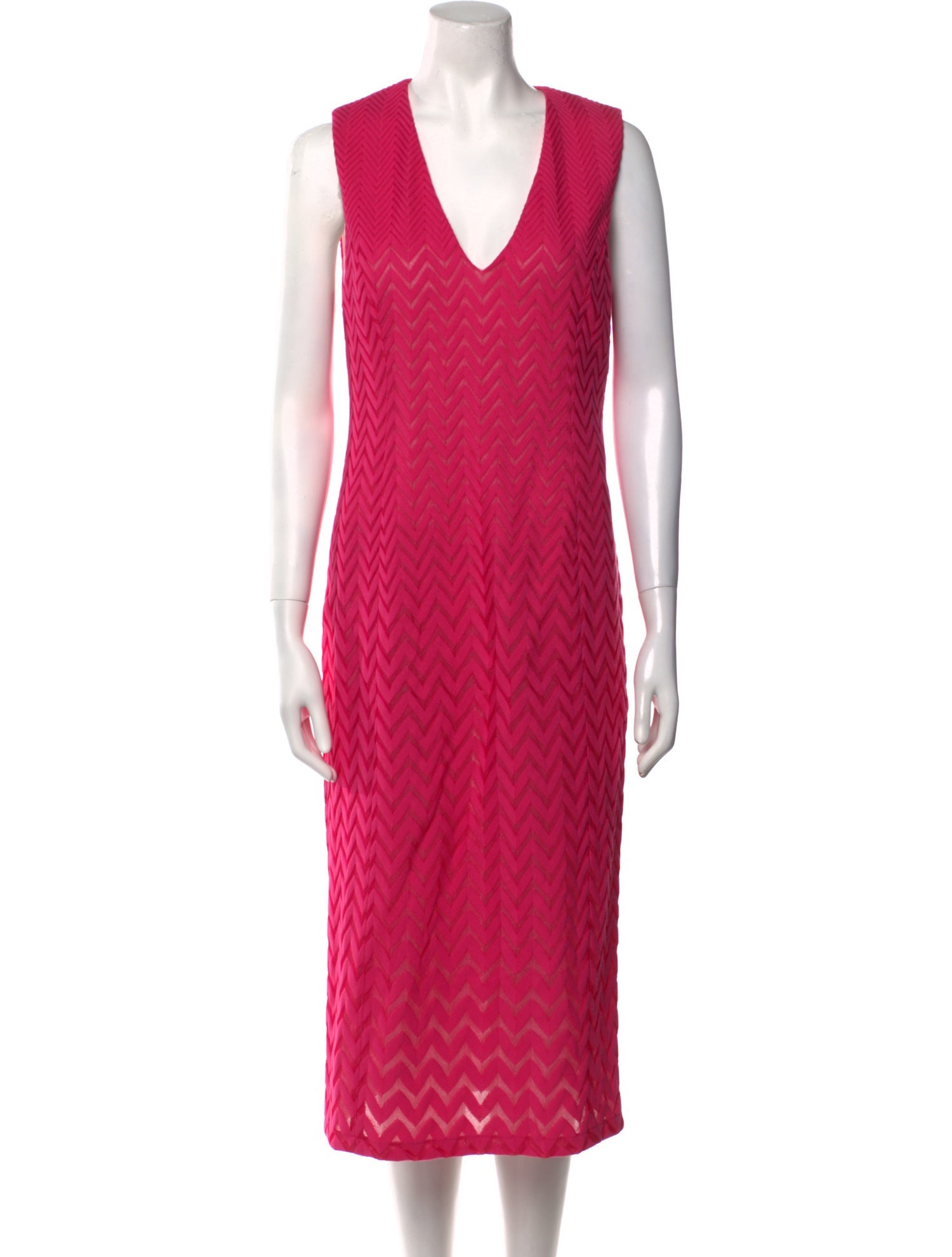 Missoni V-Neck Midi Length Dress