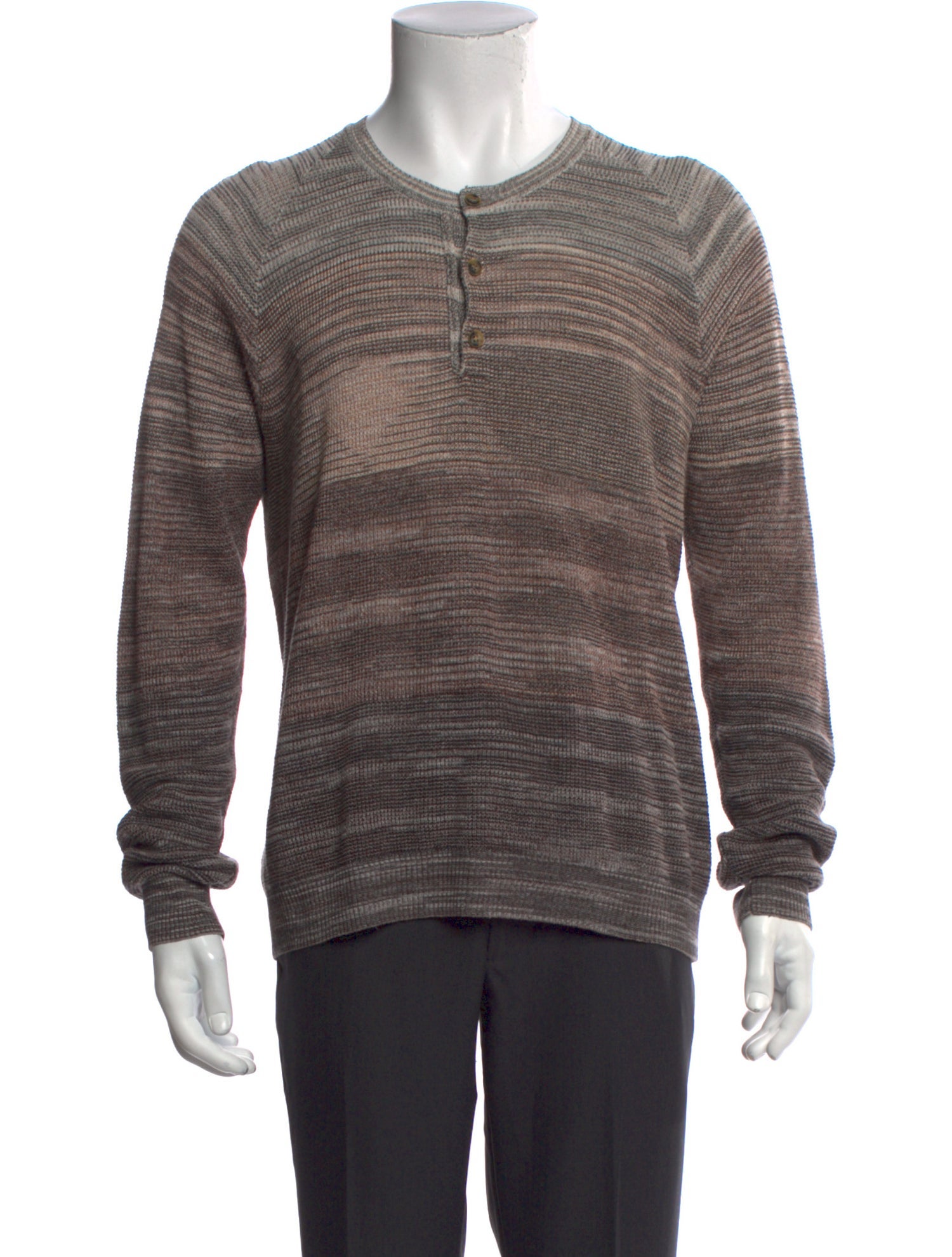 Missoni Tie-Dye Print Crew Neck Henley