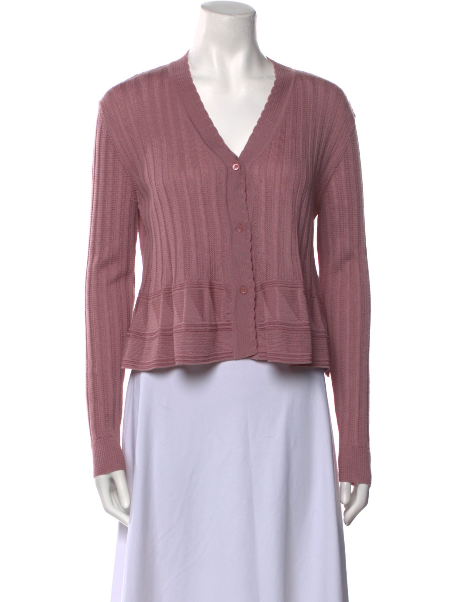 Missoni V-Neck Long Sleeve Crop Top