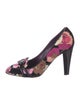 Missoni Velvet Floral Print Pumps