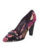 Missoni Velvet Floral Print Pumps