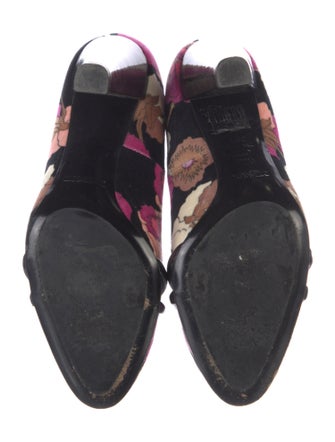 Missoni Velvet Floral Print Pumps
