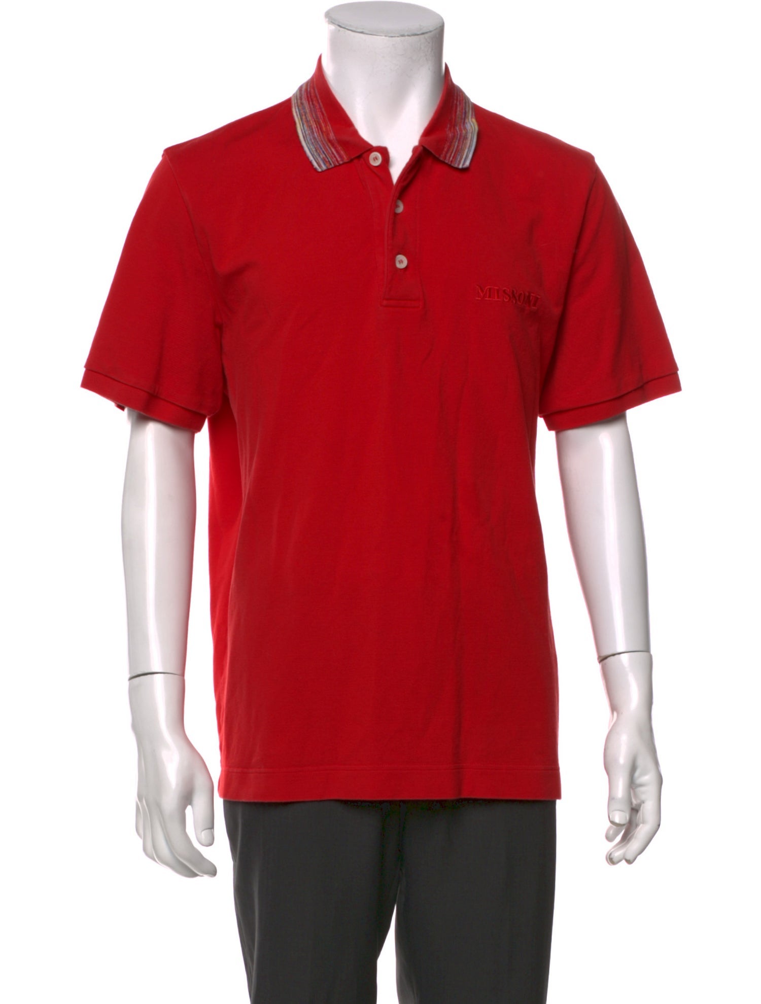 Missoni Crew Neck Short Sleeve Polo Shirt