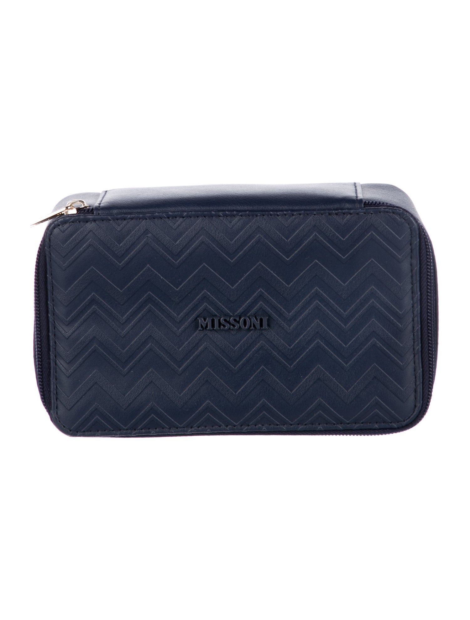 Missoni Leather Cosmetic Bag