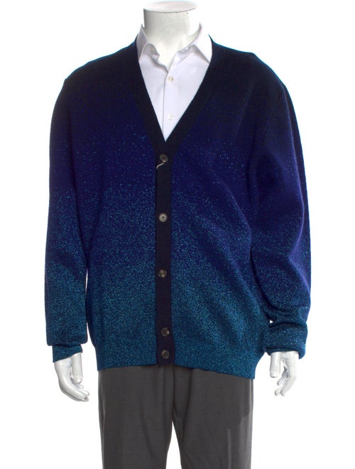 Missoni Wool Colorblock Pattern Cardigan