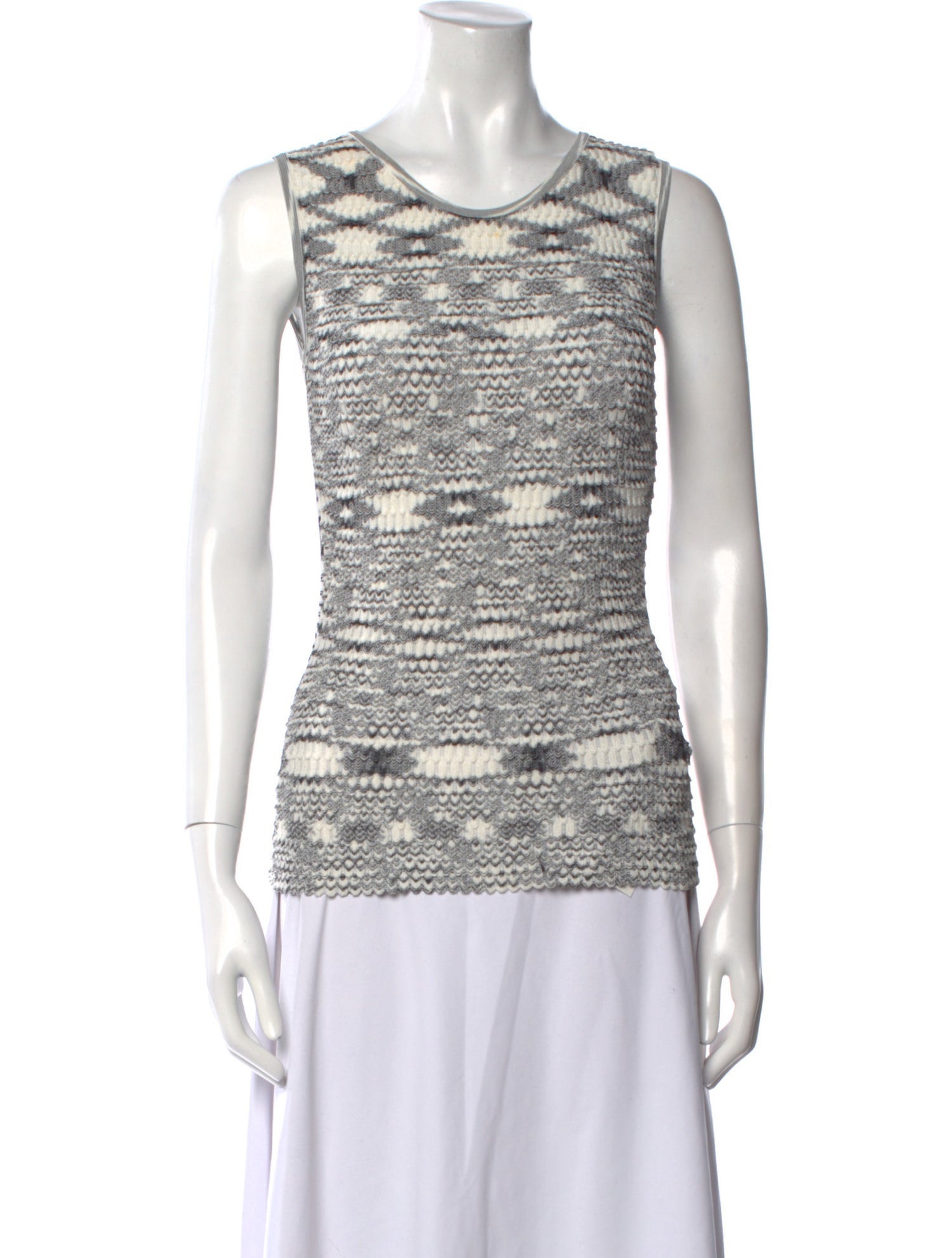 Missoni Striped Scoop Neck Top