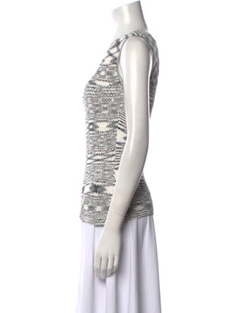 Missoni Striped Scoop Neck Top