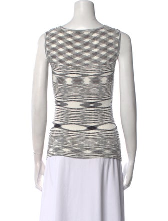 Missoni Striped Scoop Neck Top