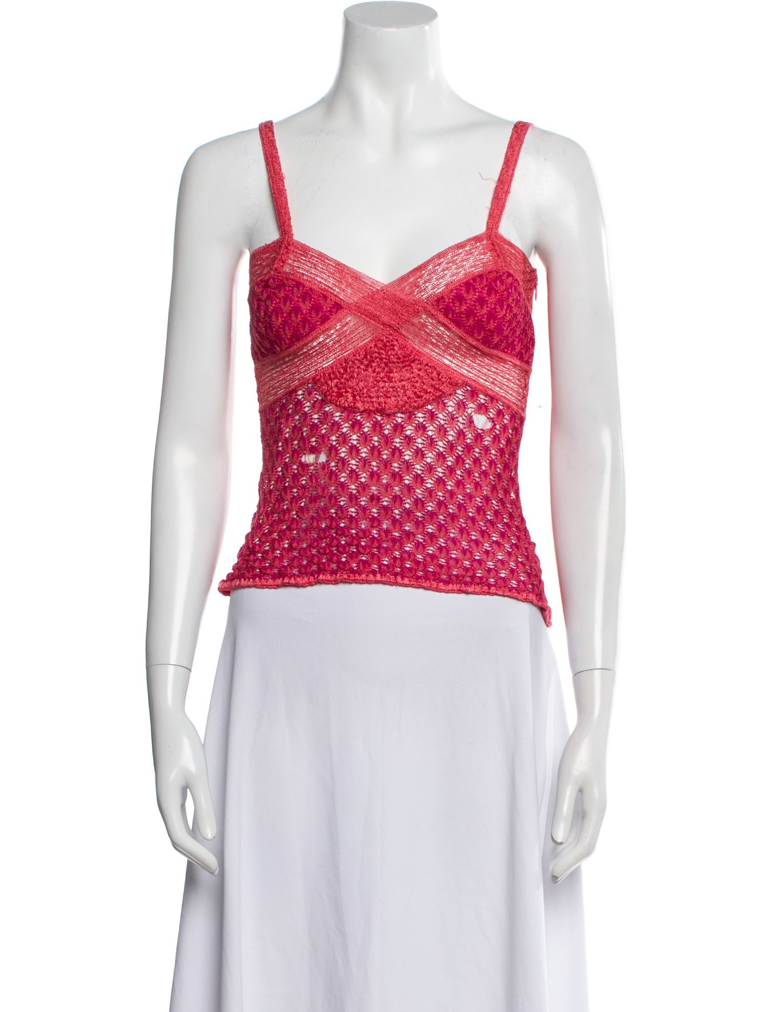 Missoni Printed Square Neckline Crop Top