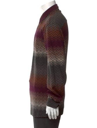 Missoni Striped Collar Polo Sweater