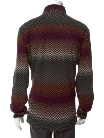 Missoni Striped Collar Polo Sweater