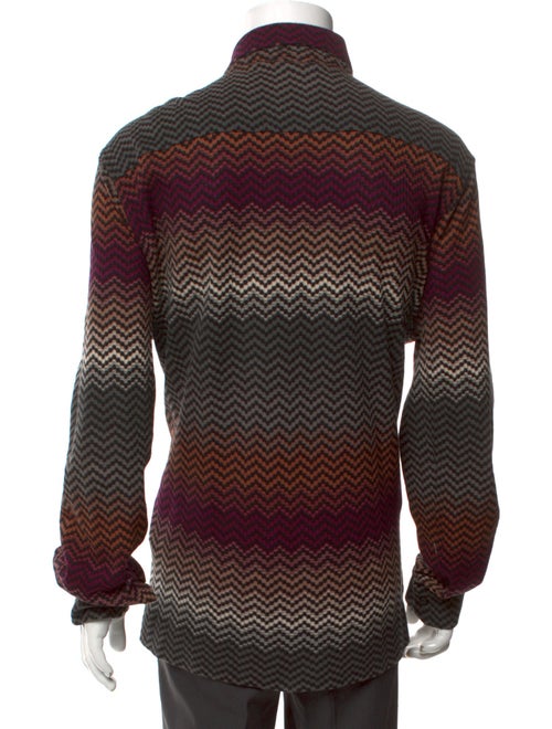 Missoni Striped Collar Polo Sweater