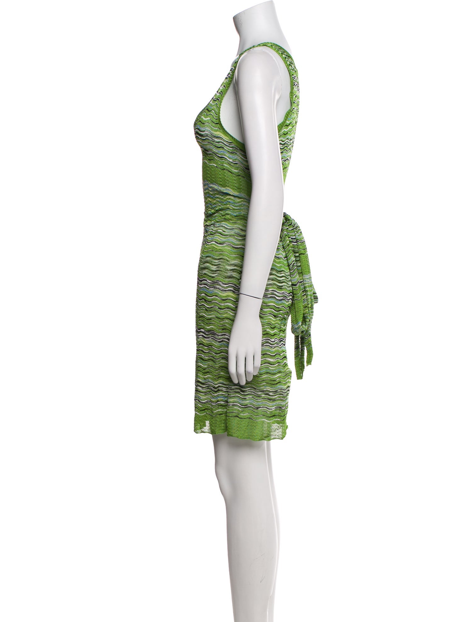 M Missoni Striped Knee-Length Dress