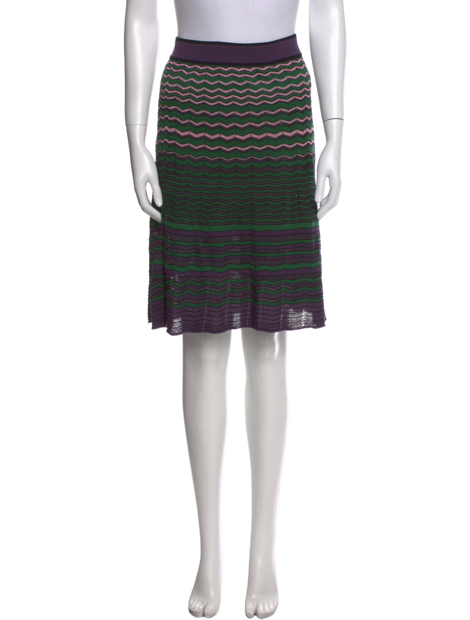 Missoni Striped Knee-Length Skirt