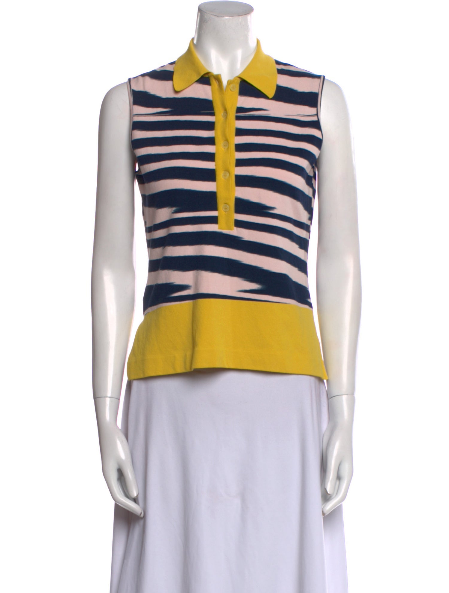 Missoni Striped Sleeveless Polo