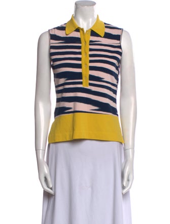 Missoni Striped Sleeveless Polo