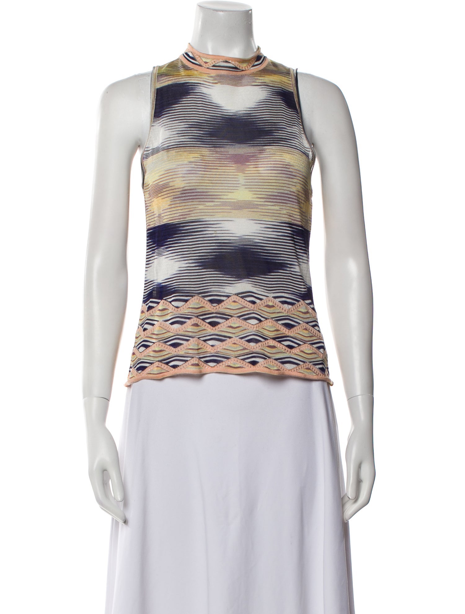 Missoni Printed Mock Neck Top