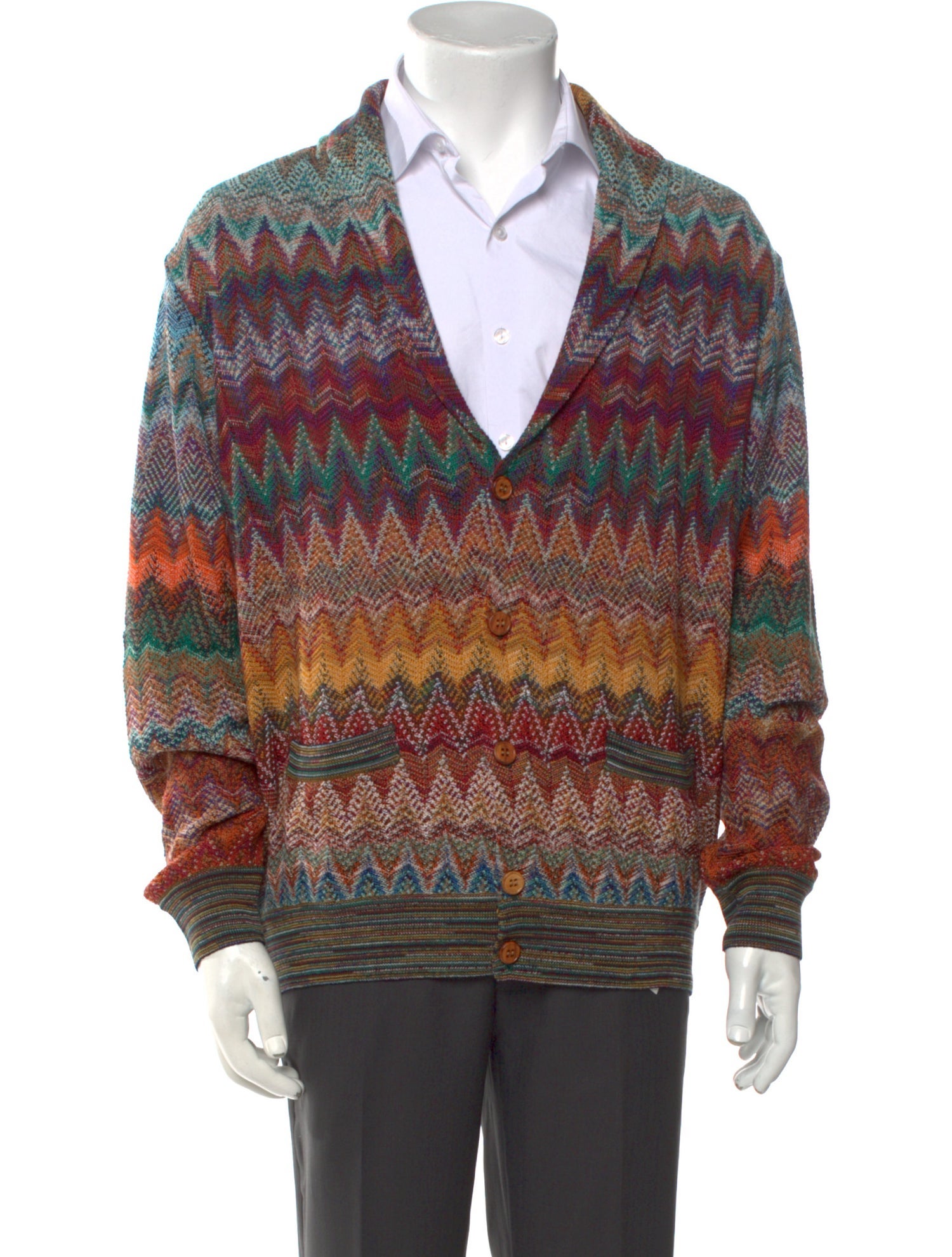 Missoni Striped V-Neck Cardigan