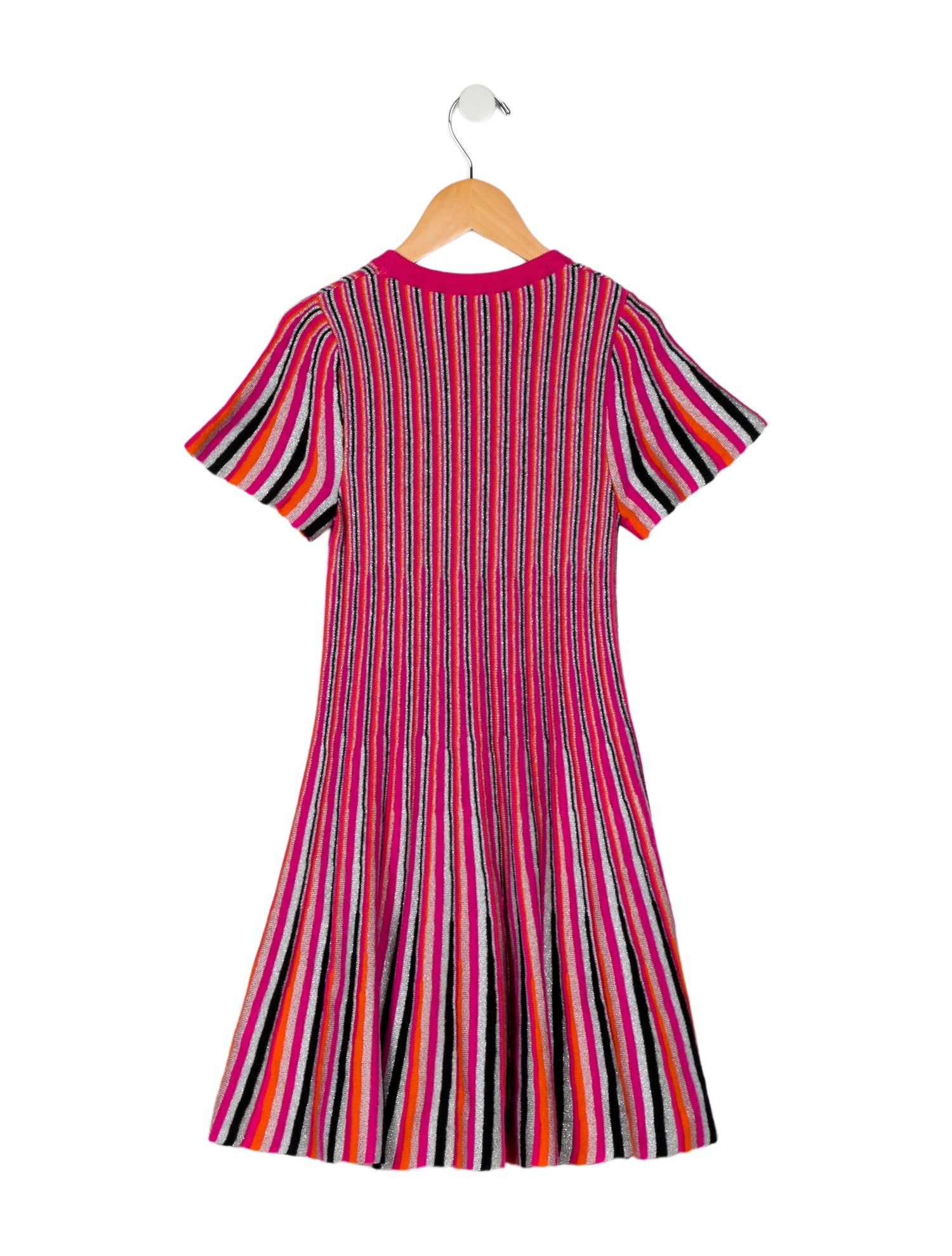 Missoni Girls' Short Sleeve Striped Dress