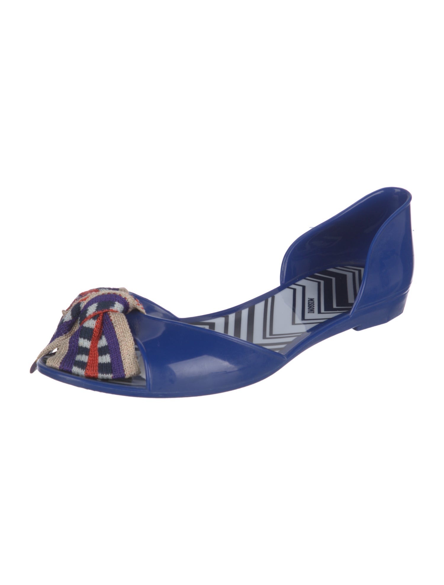 Missoni Bow Accents D'Orsay Flats