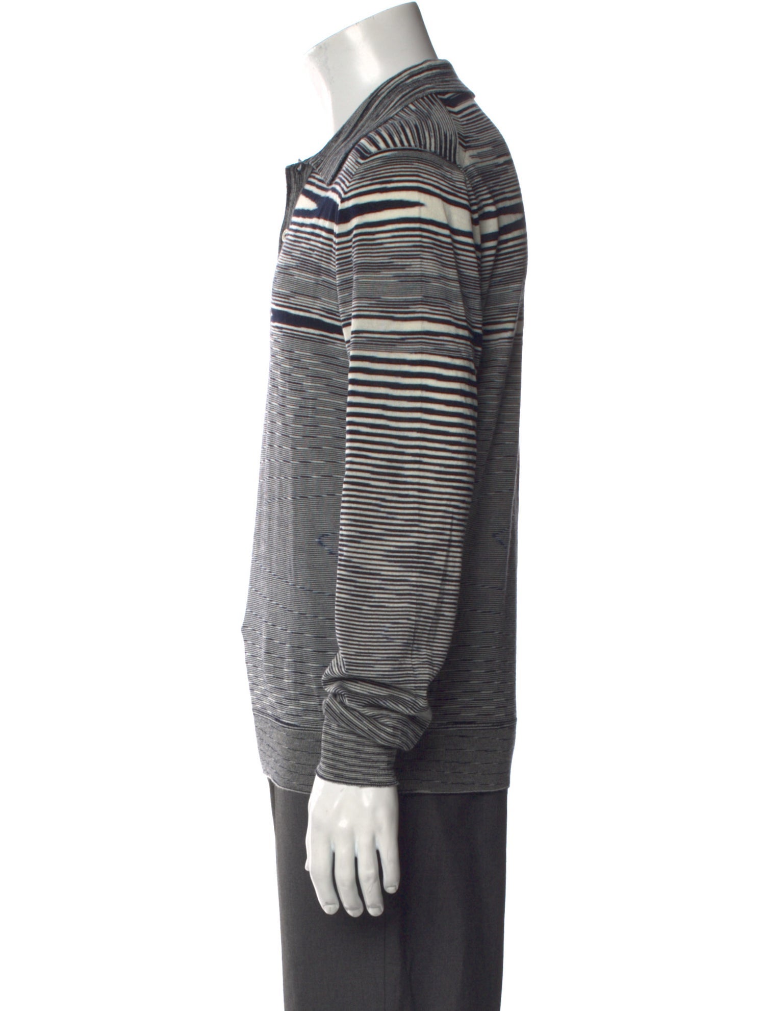 Missoni Striped Collar Polo Shirt