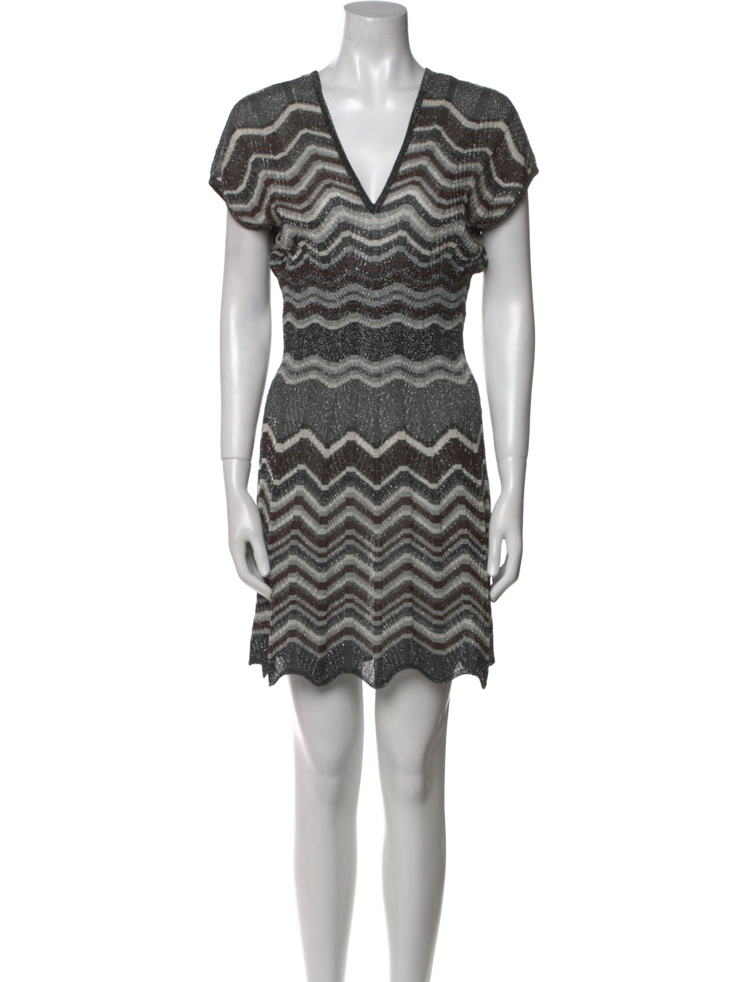 M Missoni Striped Mini Dress
