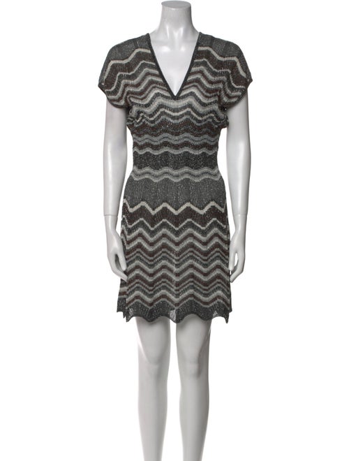 M Missoni Striped Mini Dress