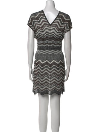 M Missoni Striped Mini Dress