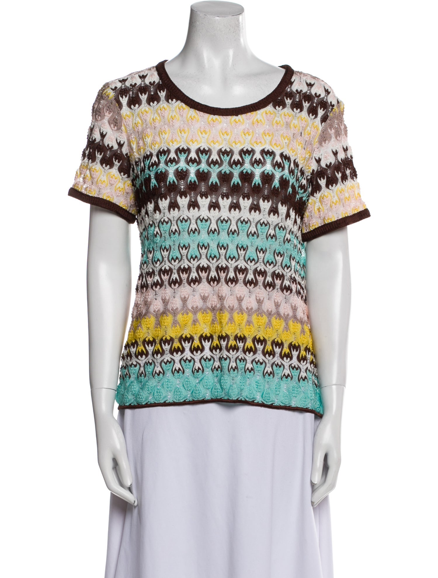 Missoni Printed Scoop Neck T-Shirt