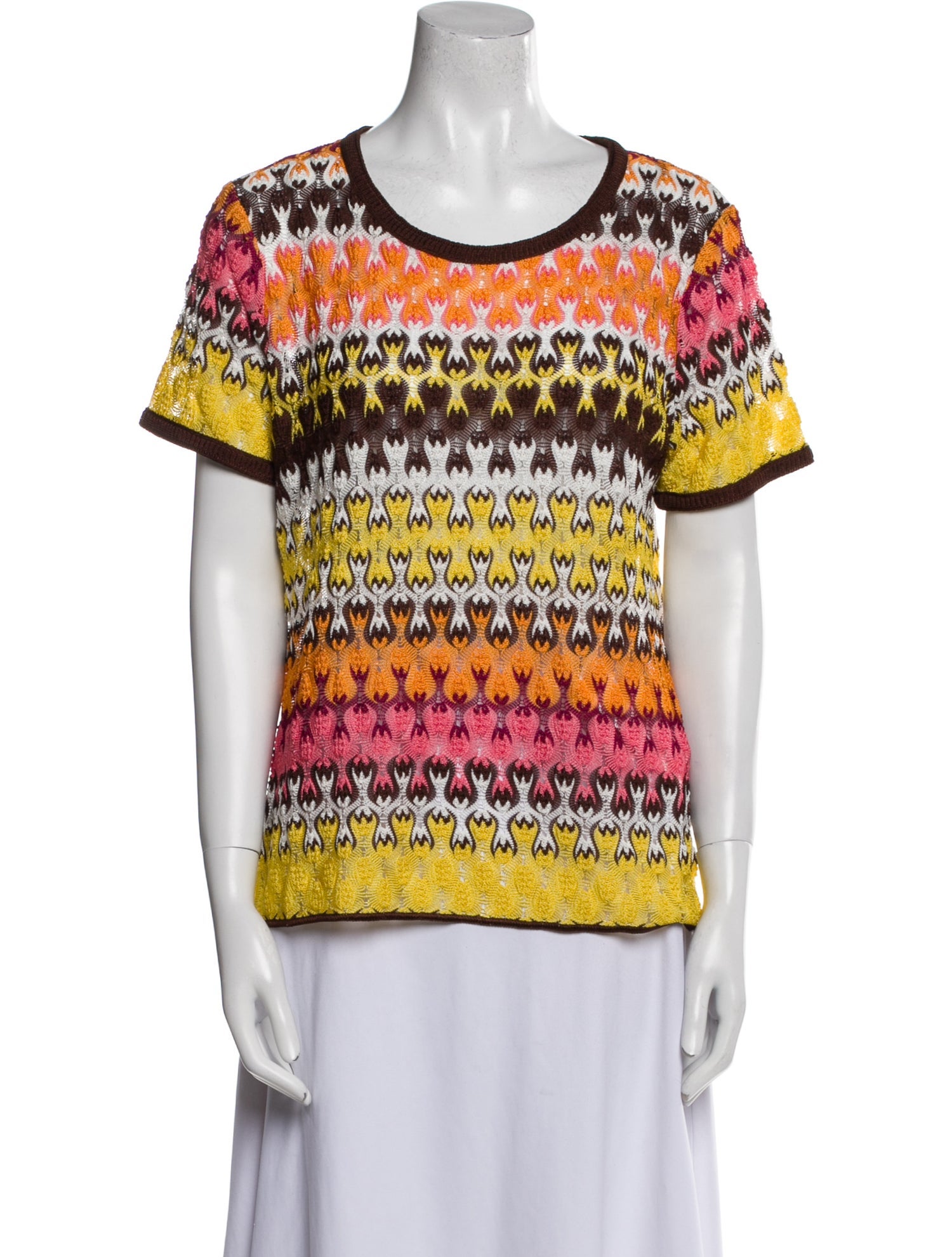 Missoni Printed Scoop Neck T-Shirt