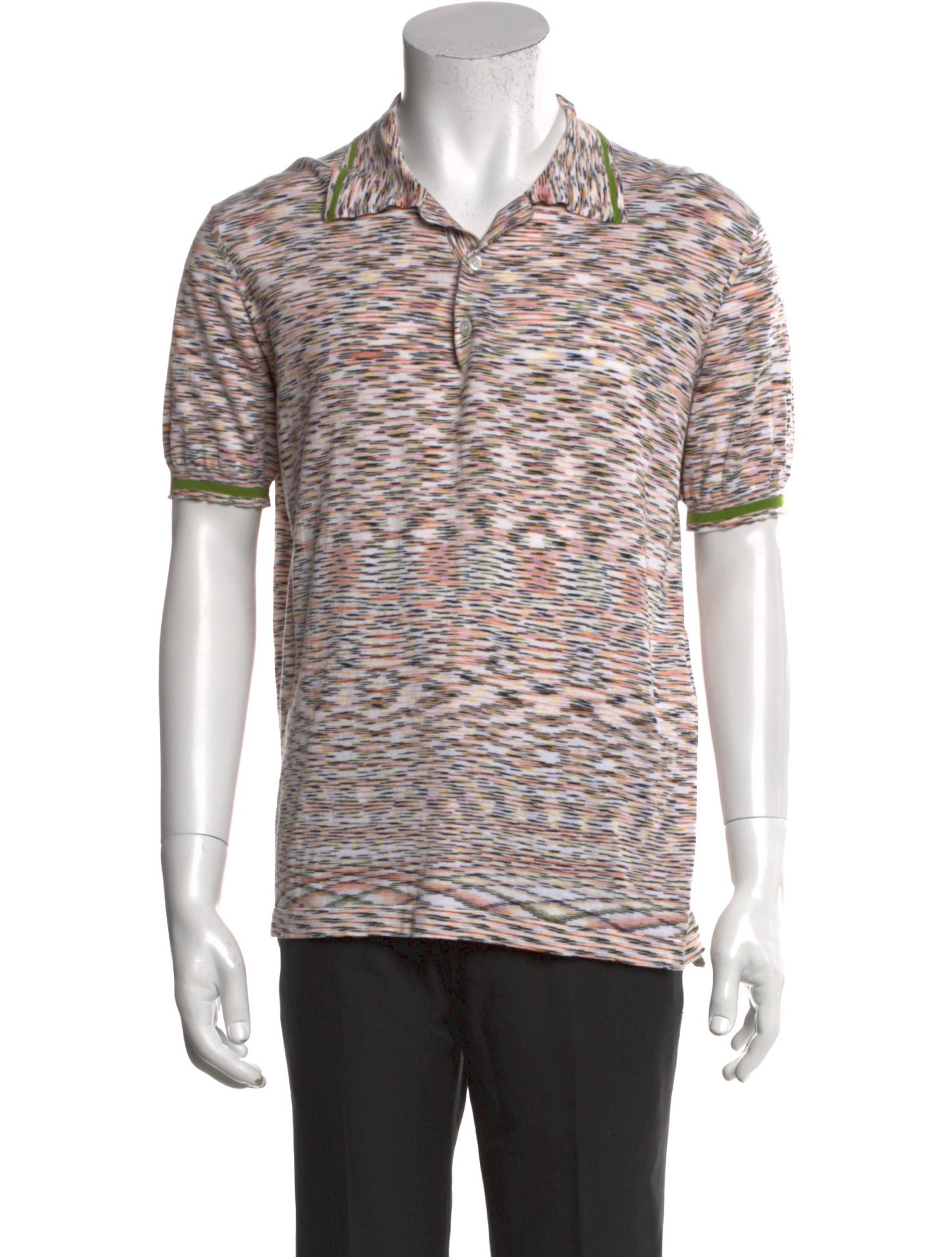 Missoni Striped V-Neck Polo Shirt